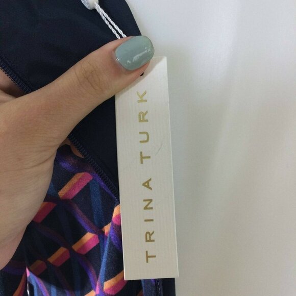 TRINA TURK Museo Short Sleeve Sheath Dress Multicolor Size 4 NWT$148 TT18R503 - Picture 8 of 9